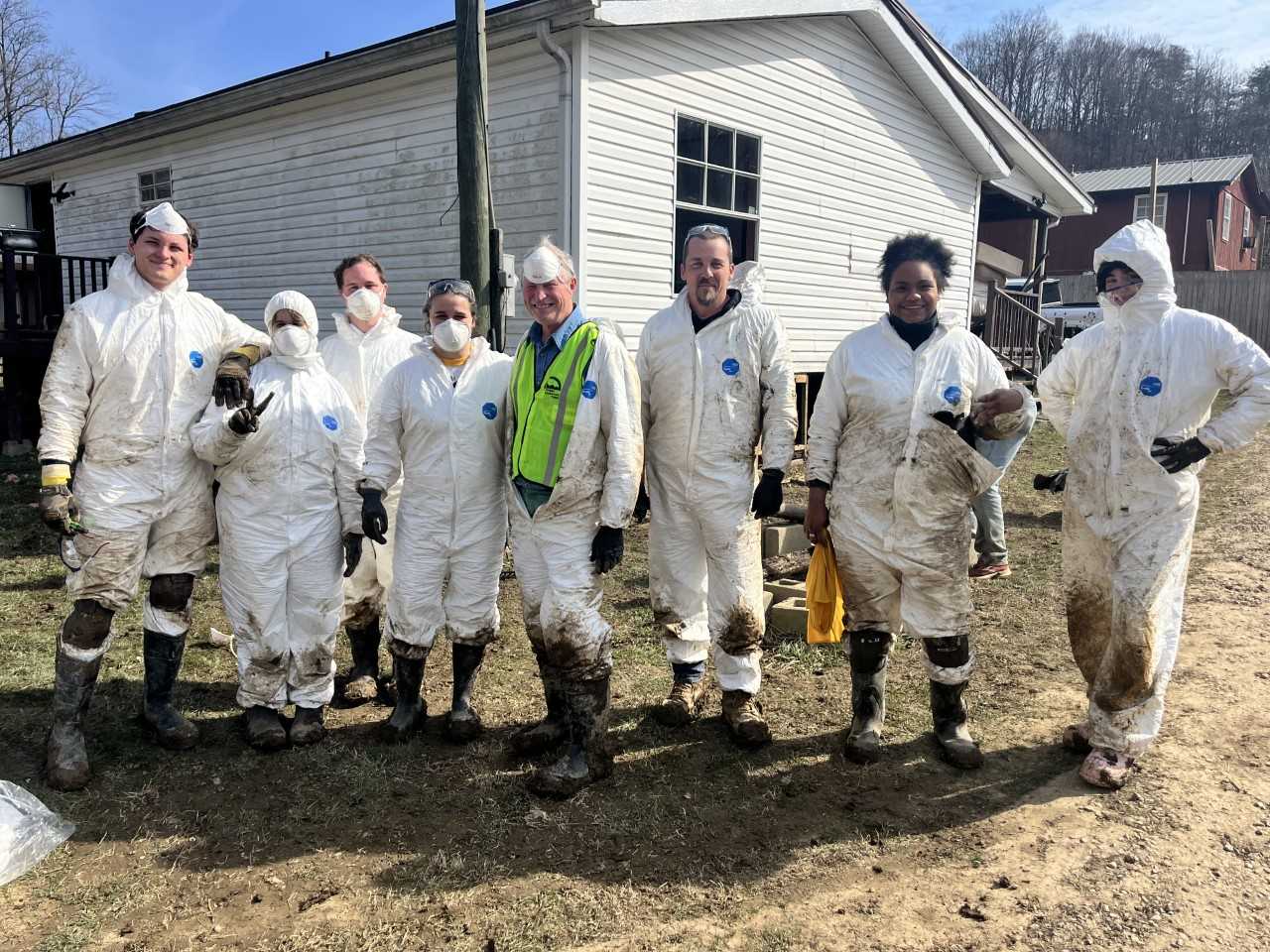 Mount students Jon Scherff, far left, and Avione DeVond, second from right.