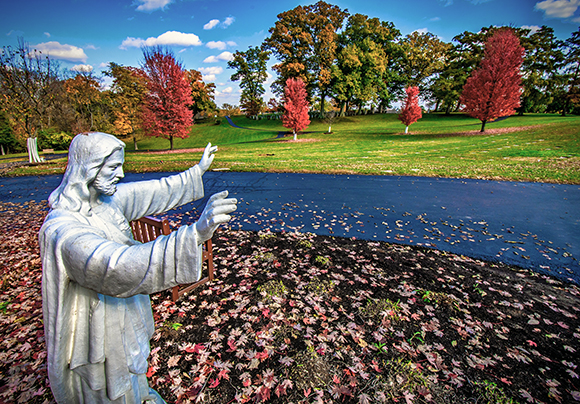 Jesus Statue From the Motherhouse Labyrinth 