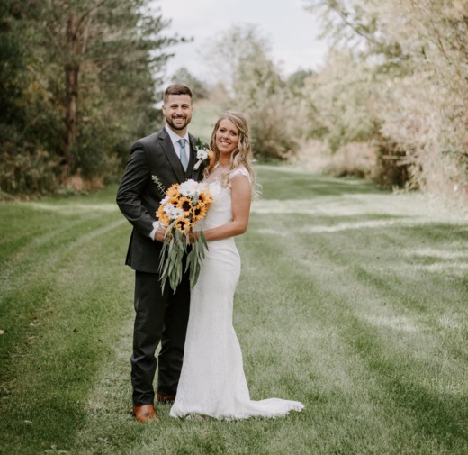 Mount St. Joseph University alumni in wedding attire