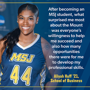 female student athlete in uniform smiling