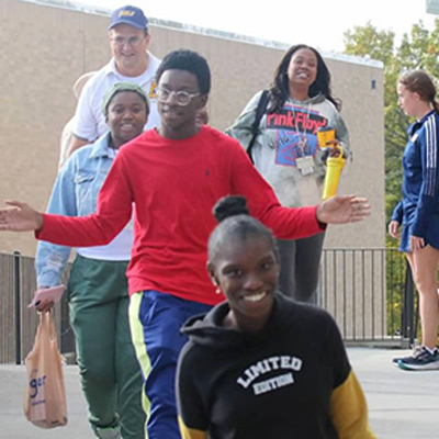 Kids attending Special Olympics event at MSJ