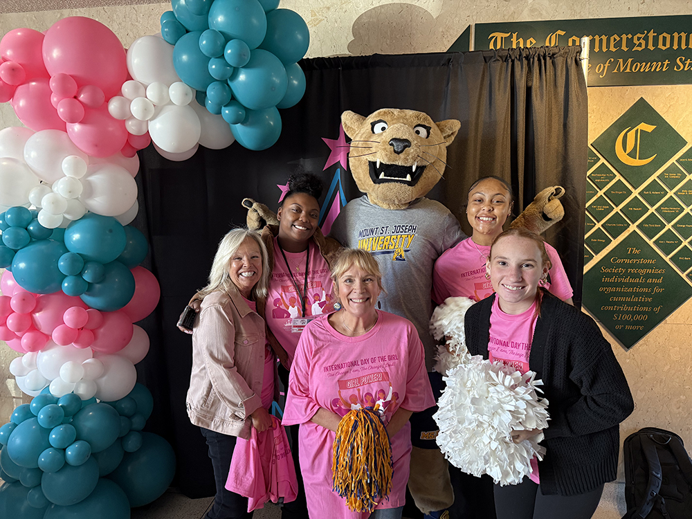 joe lion with people