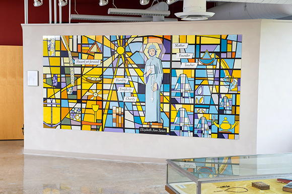 elizabeth ann seton mural exhibit