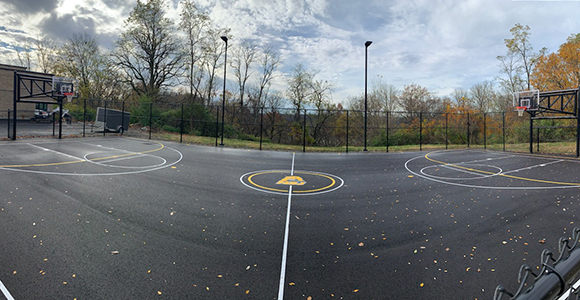basketball and futsal court
