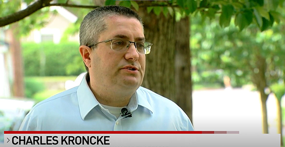 Mount St. Joseph University Economics Professor Charles Kroncke speaking to Local12.