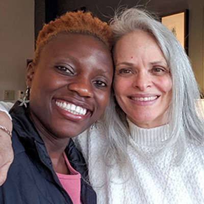 Valentine Wanga and Provost Diana Davis