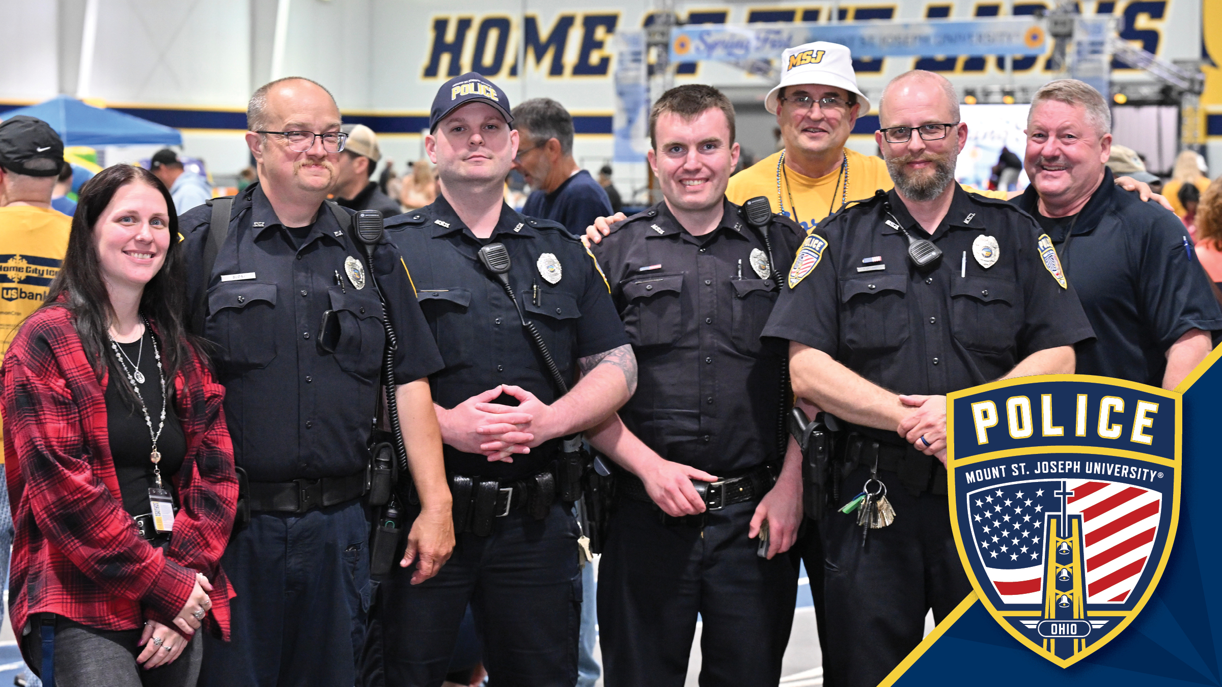 msj police team smiling in group