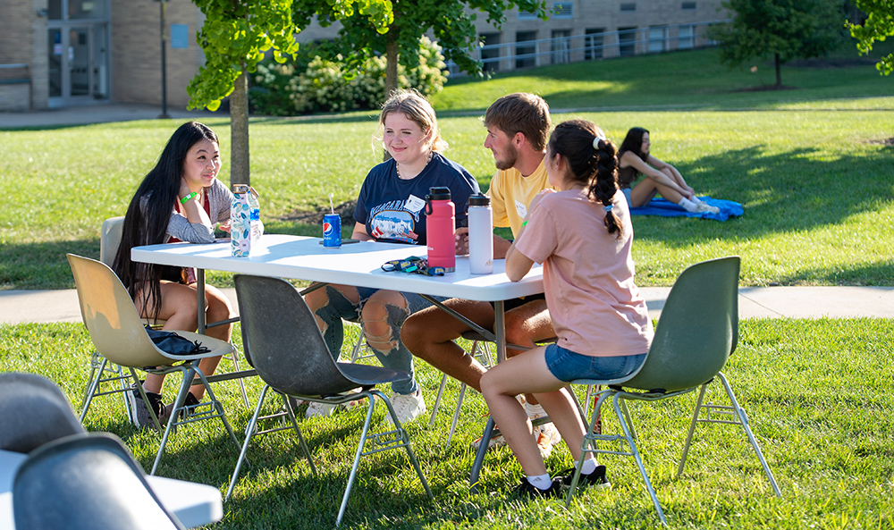 students in quad